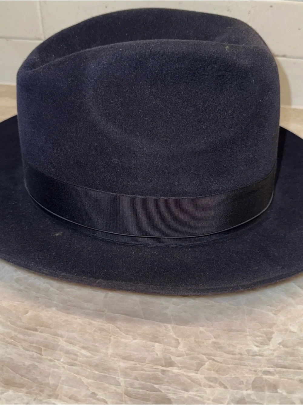 Mens Selentino suede fedora hat Men 7 3/8 - Picture 4 of 10